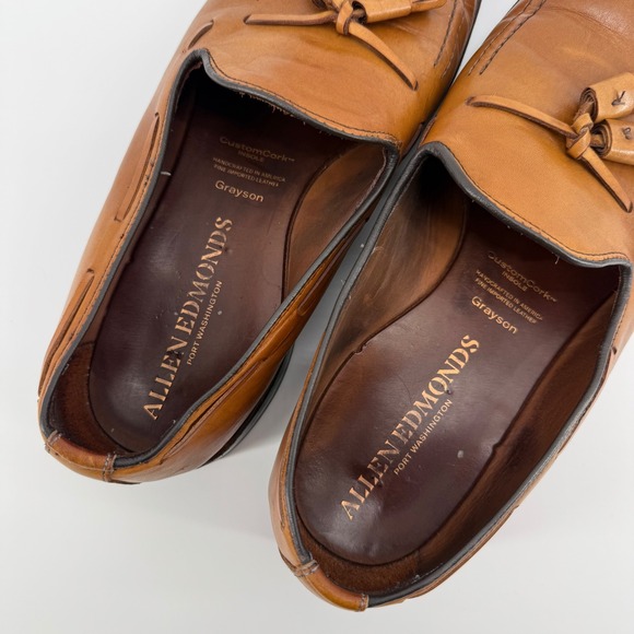 Allen Edmonds Grayson Mens 9 D Tan Leather Tassel Loafers Dress Shoes 8
USA - Picture 3 of 10